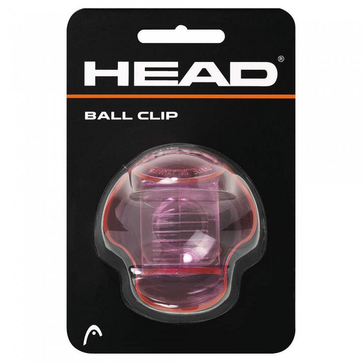 Head Ball Clip Clear Pink